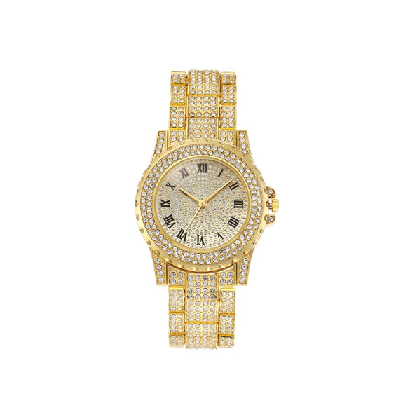 Women's Alloy Watch With Round Dial And Stainless Steel Clasp Leisure Style