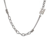 Women's Alloy Water Drop Lava Necklace With U Shaped Pendant Electroplated Cross Chain Trendy Light Luxury Clavicle Chain
