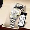 Women's Alloy Waterproof Quartz Watch Business Style Round Dial