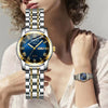 Women's Alloy Waterproof Quartz Watch Business Style Round Dial