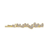 Women's Alloy Word Clip With Flash Drill Electroplated For Hair Styling