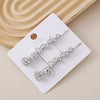 Women's Alloy Word Clip With Flash Drill Electroplated For Hair Styling
