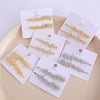 Women's Alloy Word Clip With Flash Drill Electroplated For Hair Styling