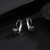 Women's Alloy Zircon Stud Earrings Rhombus Shape Electroplated Fashion Ear Buckles