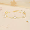 Women's Anklet S925 Sterling Silver Geometric Pattern