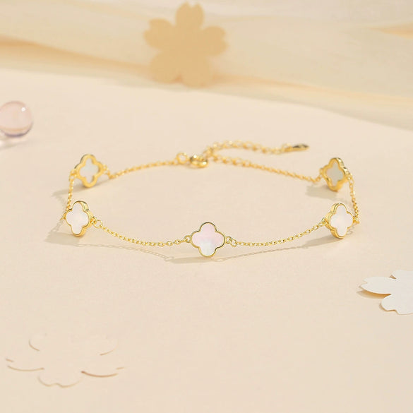 Women's Anklet S925 Sterling Silver Geometric Pattern