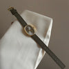 Women's Antique Retro Watch With Pu Belt And Metal Case