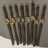 Women's Antique Retro Watch With Pu Belt And Metal Case