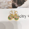 Women's Antique Style Retro Natural Freshwater Pearl Earrings With 18K Goldfilled Silver Needle
