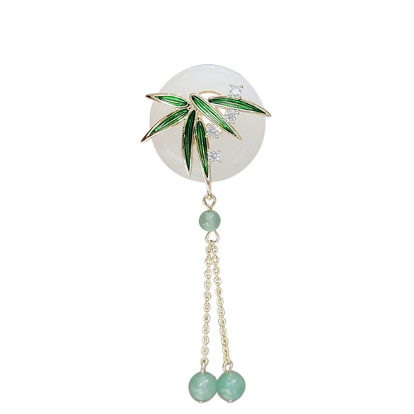 Women's Antique Tassel Brooch Alloy Electroplated Cheongsam Accessories