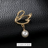 Women's Antislip Alloy Brooch With Flower Pattern And Electroplating Treatment