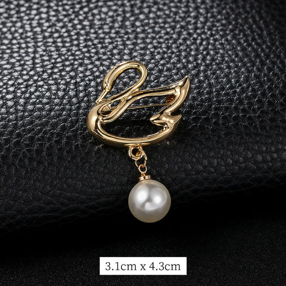 Women's Antislip Alloy Brooch With Flower Pattern And Electroplating Treatment