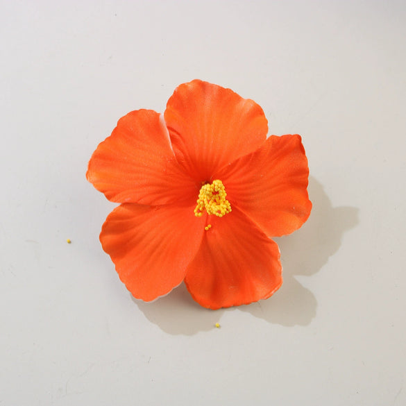 Women's Artificial Leather Handmade Simulation Egg Flower Side Clip Hair Accessories