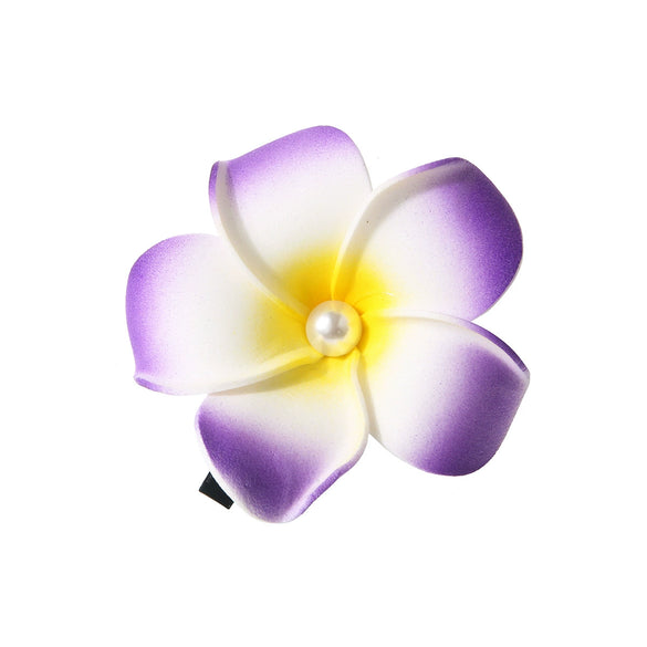 Women's Artificial Leather Handmade Simulation Egg Flower Side Clip Hair Accessories