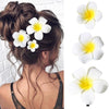 Women's Artificial Leather Handmade Simulation Egg Flower Side Clip Hair Accessories