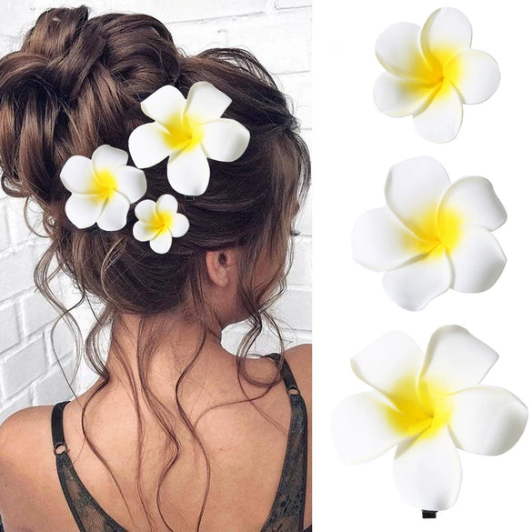 Women's Artificial Leather Handmade Simulation Egg Flower Side Clip Hair Accessories