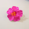Women's Artificial Leather Handmade Simulation Egg Flower Side Clip Hair Accessories