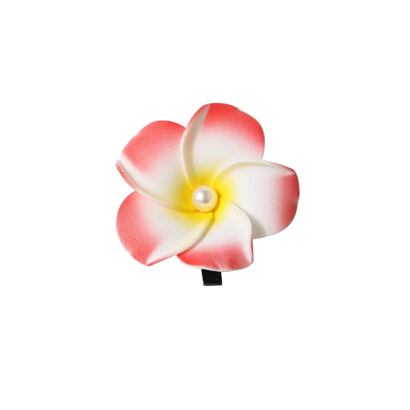 Women's Artificial Leather Handmade Simulation Egg Flower Side Clip Hair Accessories
