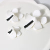Women's Artificial Leather Handmade Simulation Egg Flower Side Clip Hair Accessories