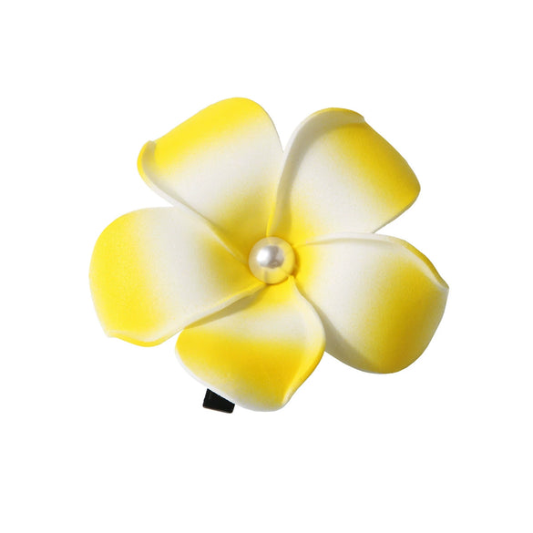 Women's Artificial Leather Handmade Simulation Egg Flower Side Clip Hair Accessories