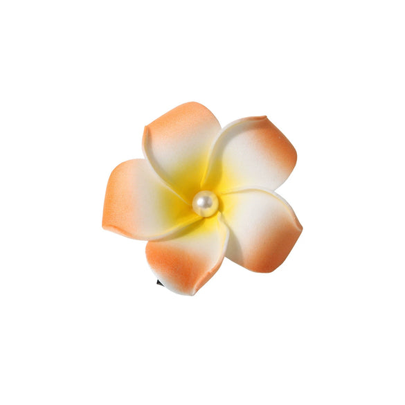 Women's Artificial Leather Handmade Simulation Egg Flower Side Clip Hair Accessories