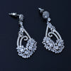 Women's Asymmetric Flower Earrings In Electroplated Copper With Zircon Accents Simple Elegant Jewelry For Weddings And Evening Events
