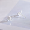 Women's Asymmetric Star And Moon Constellation Earrings In Electroplated Sterling Silver Jewelry