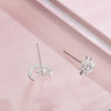 Women's Asymmetric Star And Moon Constellation Earrings In Electroplated Sterling Silver Jewelry