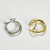 Women's Asymmetrical Face S925 Sterling Silver Ear Clip With Electroplating
