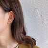 Women's Asymmetrical Face S925 Sterling Silver Ear Clip With Electroplating