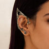Women's Asymmetrical Fairy Earrings With Geometric Floral Design Zinc Alloy Ear Hooks And Ecofriendly Electroplated Finish
