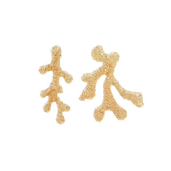 Women's Asymmetrical Fashion Geometric Zinc Alloy Earrings With Electroplating