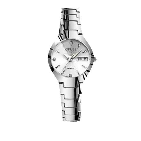 Women's Automatic Movement Watch Alloy Case And Strap Mineral Strengthened Glass Mirror Business Style Luminous Waterproof
