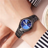 Women's Automatic Movement Watch Steel Case And Strap Round Dial Waterproof Luminous