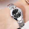 Women's Automatic Movement Watch Steel Case And Strap Round Dial Waterproof Luminous