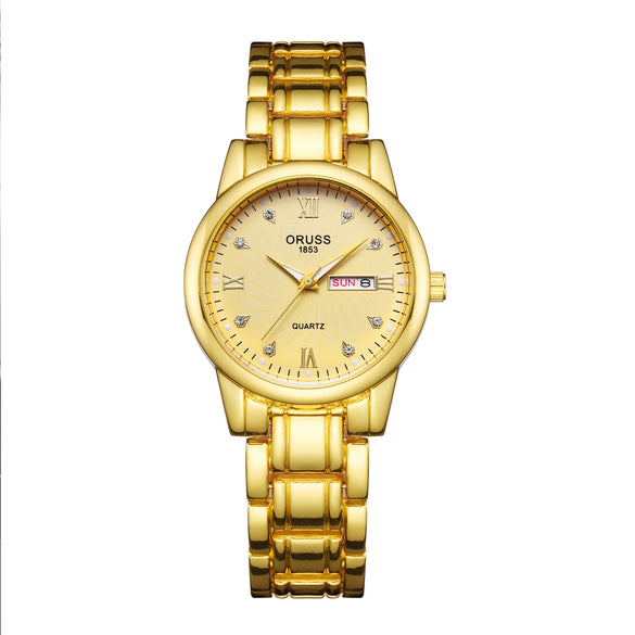 Women's Automatic Nonmechanical Fashion Watch Alloy Case And Strap Round Dial Waterproof