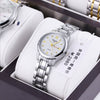 Women's Automatic Nonmechanical Fashion Watch Alloy Case And Strap Round Dial Waterproof