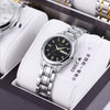 Women's Automatic Nonmechanical Fashion Watch Alloy Case And Strap Round Dial Waterproof