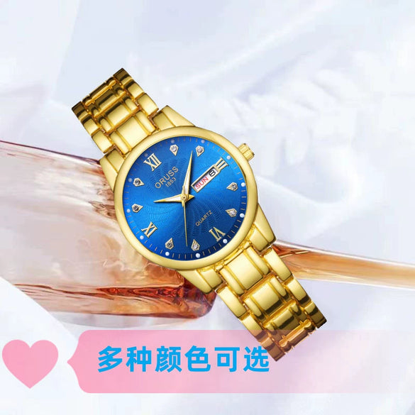 Women's Automatic Nonmechanical Fashion Watch Alloy Case And Strap Round Dial Waterproof