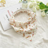 Women's Baotou Triangular Cloth Headscarf With Geometric Pattern And Elastical Band