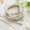 Women's Baotou Triangular Cloth Headscarf With Geometric Pattern And Elastical Band