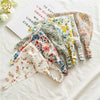 Women's Baotou Triangular Cloth Headscarf With Geometric Pattern And Elastical Band