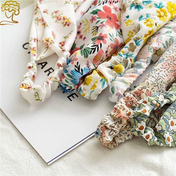 Women's Baotou Triangular Cloth Headscarf With Geometric Pattern And Elastical Band