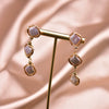 Women's Baroque Pearl Geometry Earrings With Electroplated Original Design High Quality Temperament Jewelry