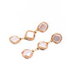 Women's Baroque Pearl Geometry Earrings With Electroplated Original Design High Quality Temperament Jewelry
