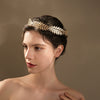 Women's Baroque Retro Round Metal Hair Band With Golden Olive Leaf Crown Design Electroplated Bridal Wedding Headwear