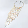 Women's Beads And Mixed Gemstone Setting Handwoven Geometric Multilayer Necklace