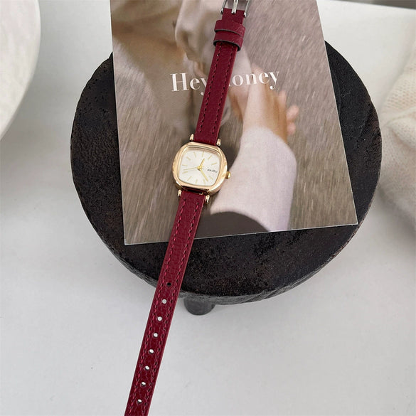 Women's Belt Watch Alloy Case Belt Strap Square Dial Fashion Style