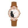 Women's Belt Watch Alloy Case Imitation Leather Strap Stainless Steel Clasp Round Dial Leisure Style
