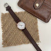Women's Belt Watch Alloy Case Ordinary Glass Mirror Retro Round Dial Leisure Style